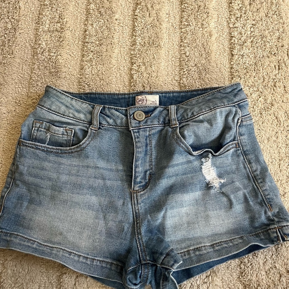 SO Women's Blue Denim Shorts
